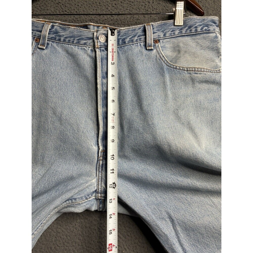Vintage 90s Levi’s 501 Made in USA Denim Straight Leg Jeans Measured 38x35 - Picture 11 of 16